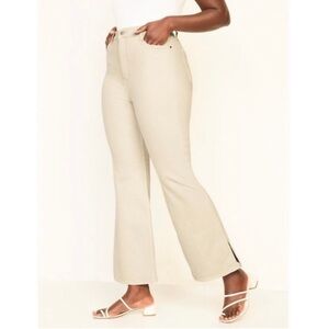 Old Navy Higher High-Rise Flare Jeans Size 8 Off White